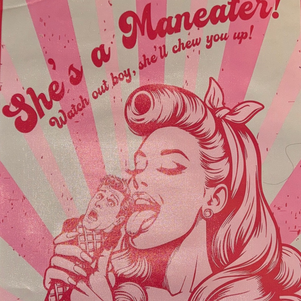 Retro “She’s a Maneater “ Pink & Red Pin Up Girl
Ice Cream Cone Canvas Print - Picture 7 of 12
